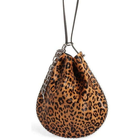 ALEXANDER WANG Roxy Leather & Calf Hair Bucket Bag - Picture 1 of 7